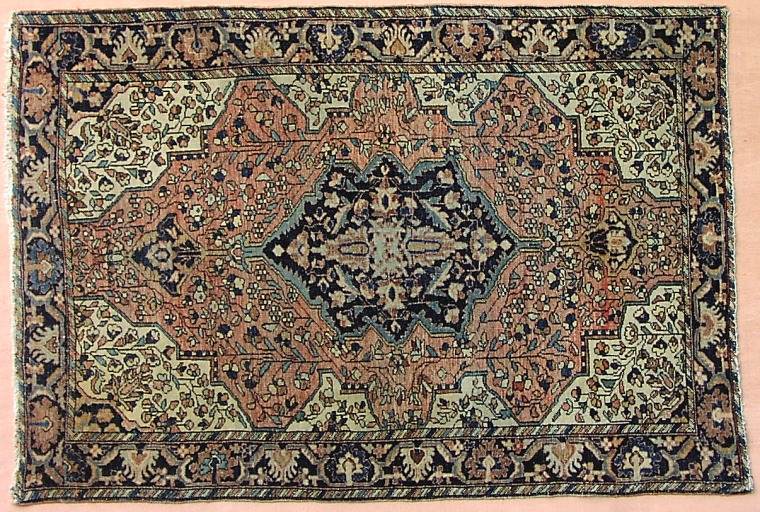 This fine old Ferahan Sarouk dates to the early 19th Century. Acquired from an estate, it shows even wear and is in superb condition